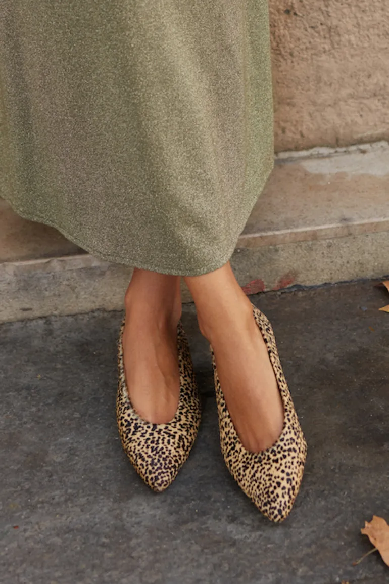 Maison Guillemette BALLERINES ANNA EFFET LEOPARD - LES EMBLEMATIQUES | Chaussures