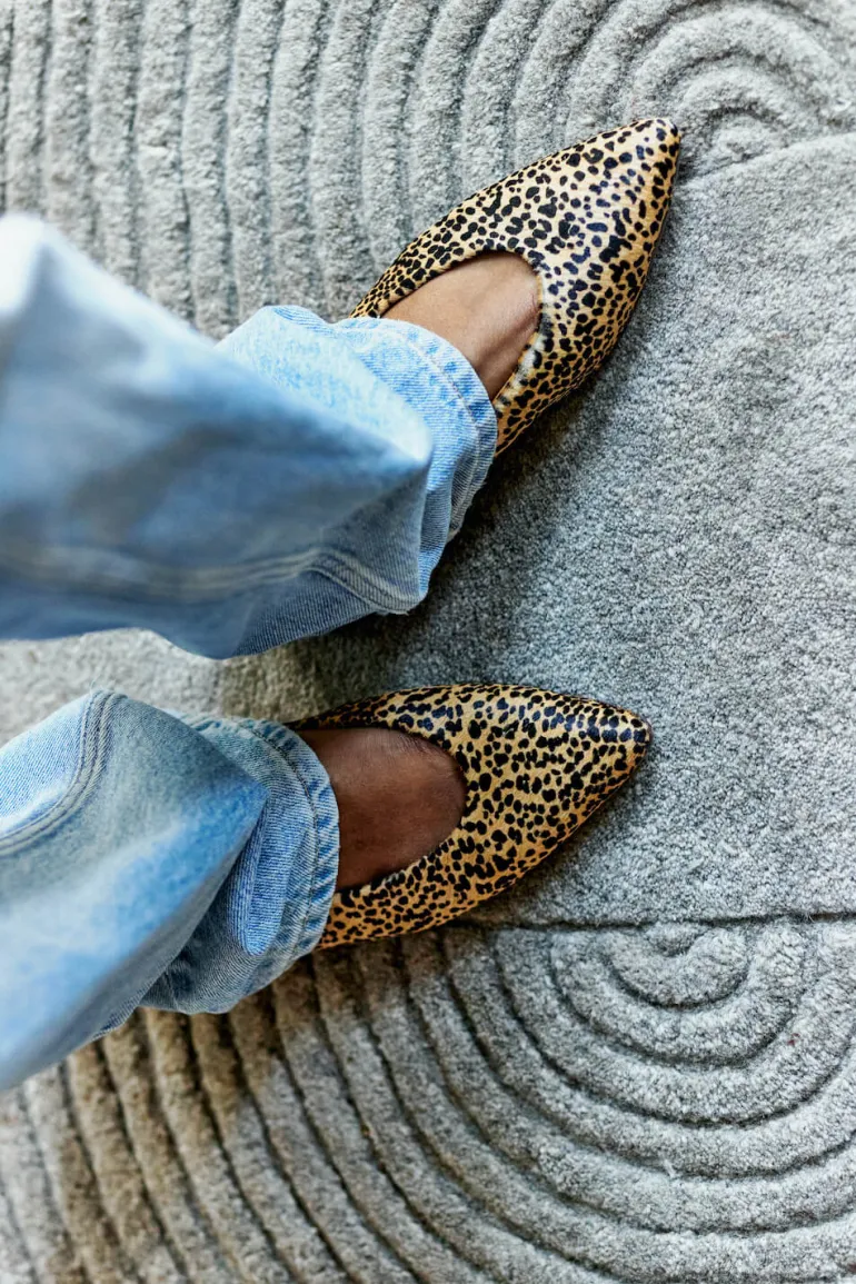 Maison Guillemette BALLERINES ANNA EFFET LEOPARD - LES EMBLEMATIQUES | Chaussures