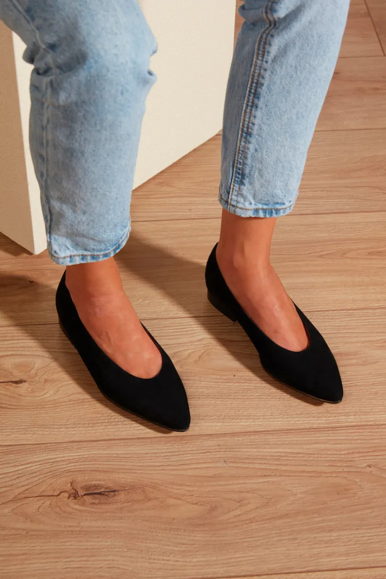 Maison Guillemette BALLERINES ANNA NOIRES | Chaussures