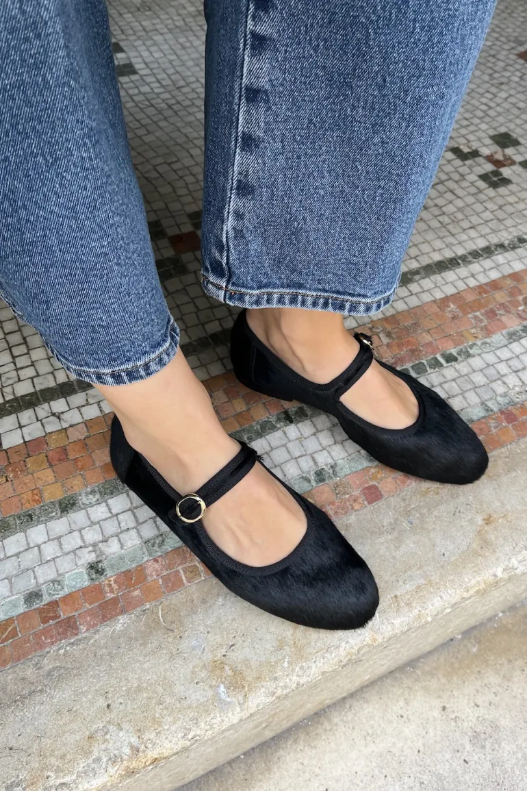 Maison Guillemette BALLERINES BILLIE NOIRES | Chaussures