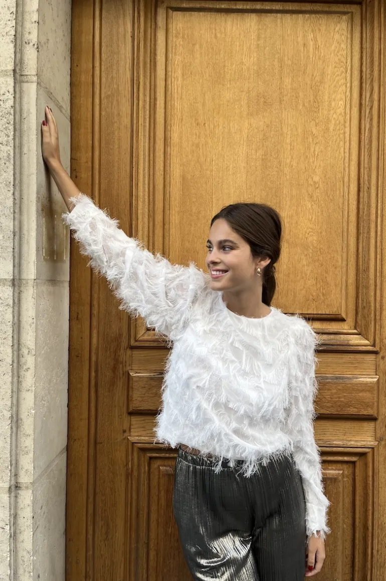 Maison Guillemette BLOUSE GREGORIA IVOIRE - existe dans deux longueurs - LES EMBLEMATIQUES | Blouses | Blouses