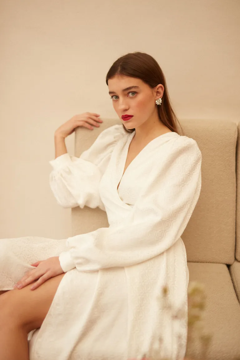 Maison Guillemette ROBE GRETA - COLLECTION BLANCHE | Robes