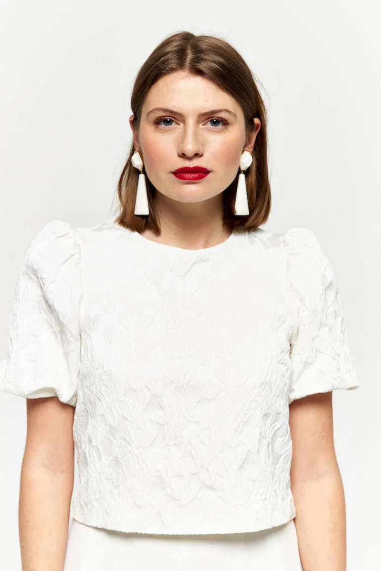 Maison Guillemette TOP JANINA - COLLECTION BLANCHE | Blouses