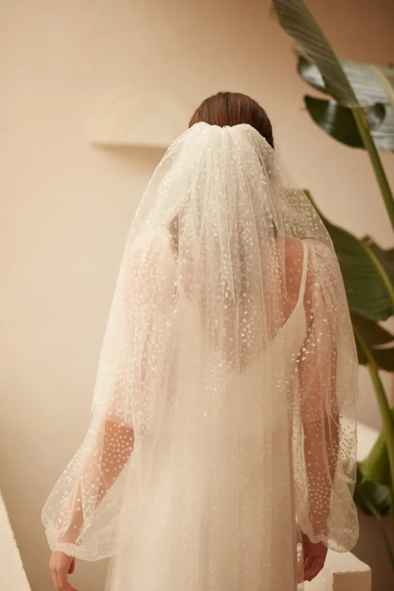 Maison Guillemette VOILE PLUIE DE PAILLETTES - COLLECTION BLANCHE | Accessoires